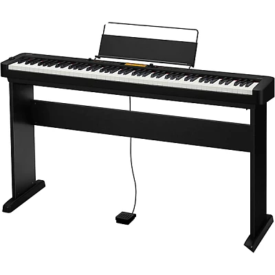 Casio CDP-S360CS Compact Digital Piano With CS-46 Matching Wooden Stand Black