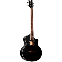 Ortega D7CE 4-String Acoustic Electric Cutaway Bass Guitar Satin Black