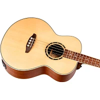 Ortega D7E 4-String Acoustic/Electric Bass Guitar Natural