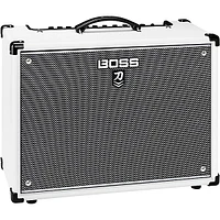 BOSS Limited-Edition Katana KTN-100 MkII 100W 1x12 Gray Grille Cloth Guitar Combo Amplifier White