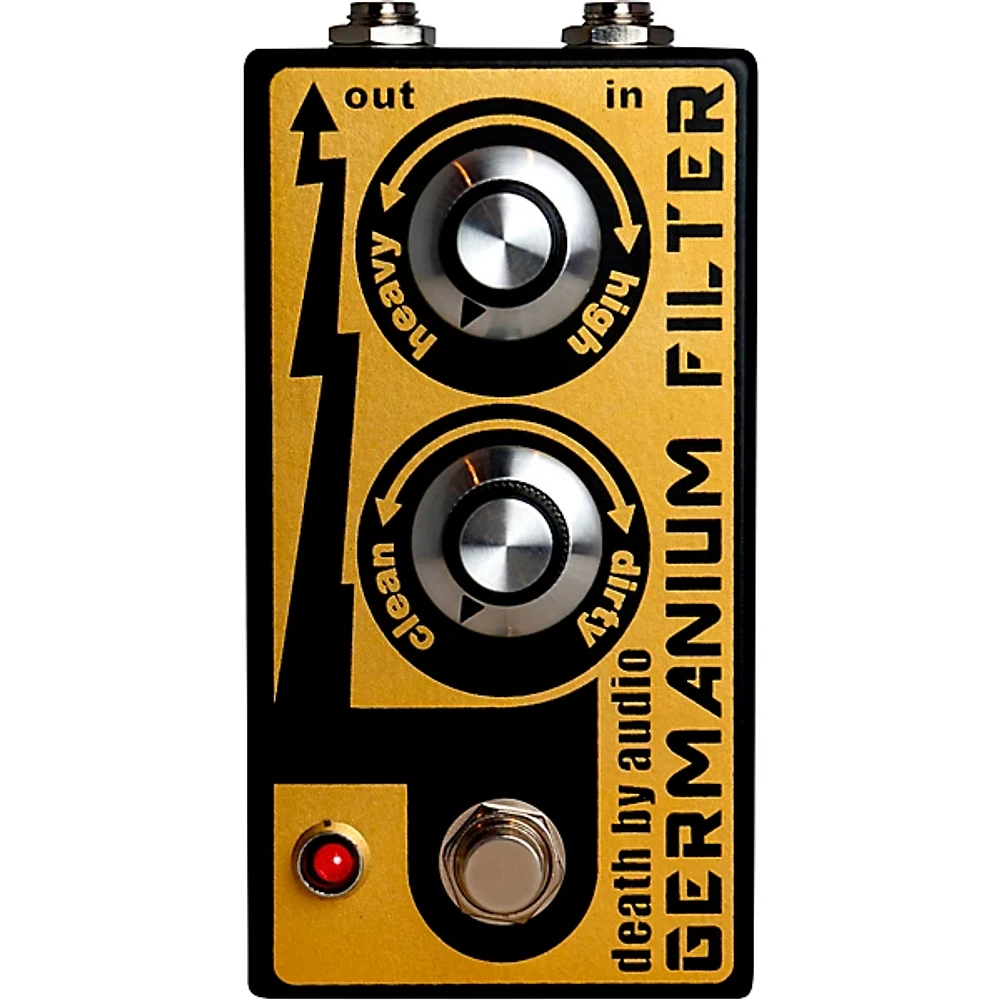 Death By Audio Germanium Filter Effects Pedal Gold and Black