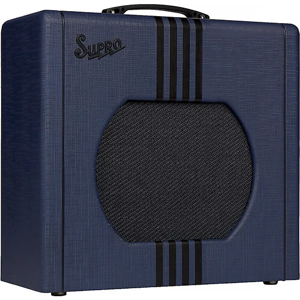 Open Box Supro Limited-Edition 1822 Delta King 12 15W 1x12 Tube Guitar Amp Level 1 Blue