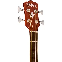 Washburn AB5 Cutaway Acoustic Electric Bass Guitar Natural