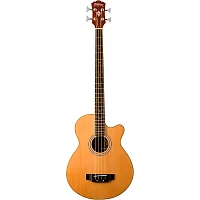 Washburn AB5 Cutaway Acoustic Electric Bass Guitar Natural