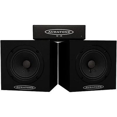 Auratone 5C Super Sound Cubes 4.5" Passive Reference Monitors with A2-30 Power Amp Black