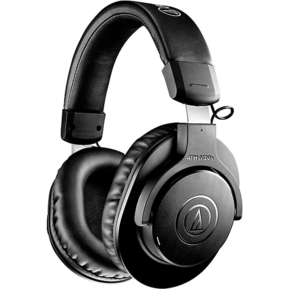 Audio-Technica ATH-M20xBT Wireless Closed-Back Professional Monitor Over-Ear Headphones Black