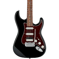 G&L Fullerton Deluxe Legacy HSS Electric Guitar Jet Black