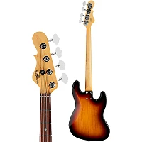 G&L Fullerton Deluxe JB Left Handed Electric Bass 3-Tone Sunburst