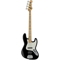 G&L Fullerton Deluxe JB Maple Fingerboard Electric Bass Jet Black