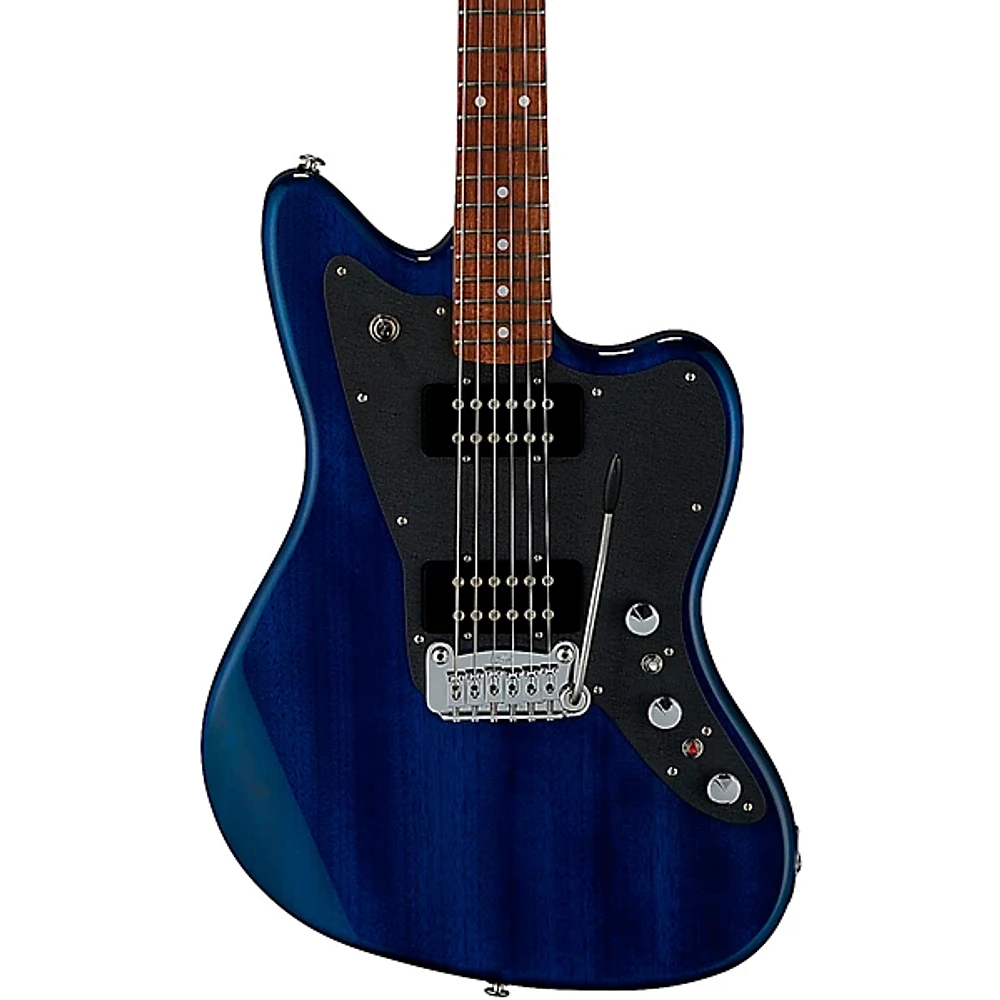 G&L CLF Research Doheny V12 Electric Guitar Clear Blue