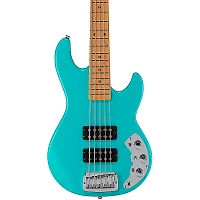 G&L CLF Research L-2500 5 String Maple Fingerboard Electric Bass Turquoise