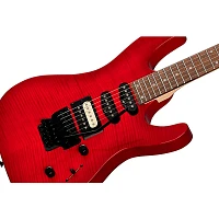 Kramer Striker Figured HSS Floyd Rose Electric Guitar Transparent Red