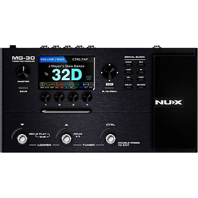 NUX MG30 Multi-Effects and Amp Modeler Effects Pedal Black