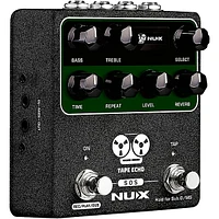 NUX Tape Echo Multi Tape Head Space Echo With Tap Tempo and Looper Effects Pedal Black