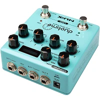 NUX Duotime Dual Delay Engine Effects Pedal Blue