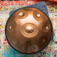 X8 Drums Gold Series F Low Pygmy Handpan With Bag