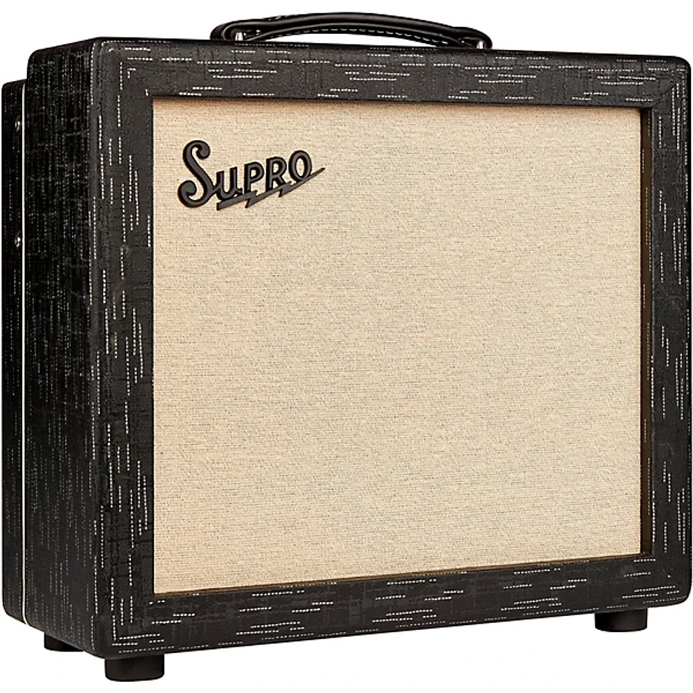 Supro 1612RT Amulet 15W 1x10 Tube Guitar Amp Black Scandia