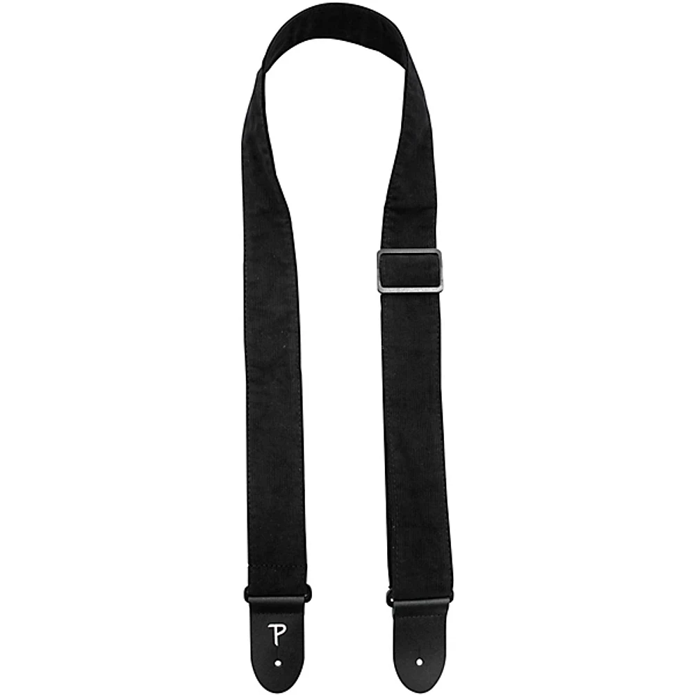 Perri's Corduroy Guitar Strap Black 2 in.