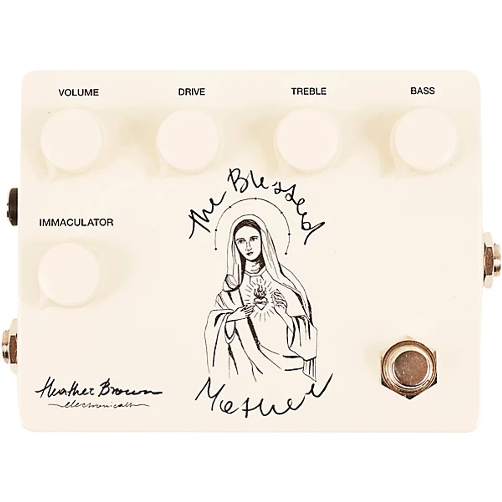 Heather Brown Electronicals The Blessed Mother V2 Overdrive Effects Pedal Cream