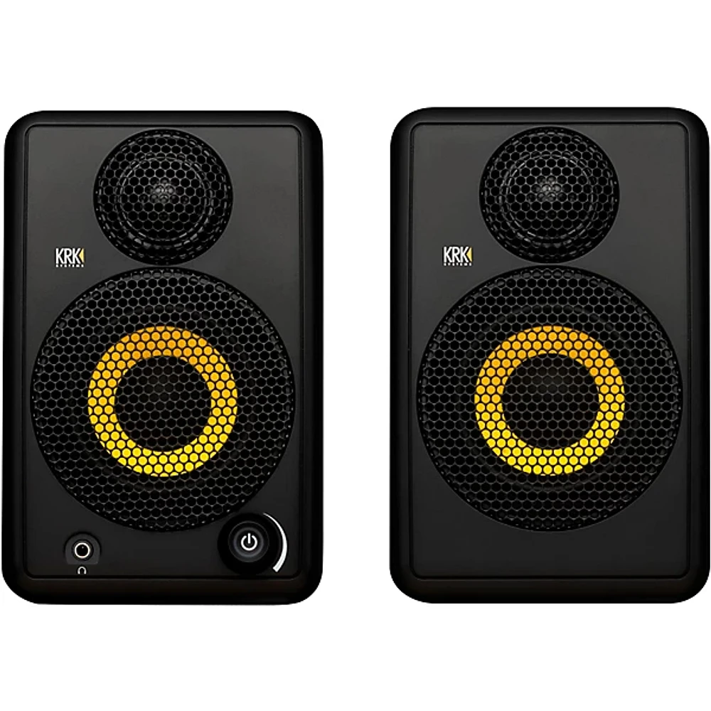 Open Box KRK GOAUX3 3" Powered Portable Studio Monitor (Pair) Level 1 Black