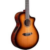 Breedlove Organic Solo Pro CE Red Cedar-African Mahogany Concert Nylon Acoustic-Electric Guitar Edge Burst