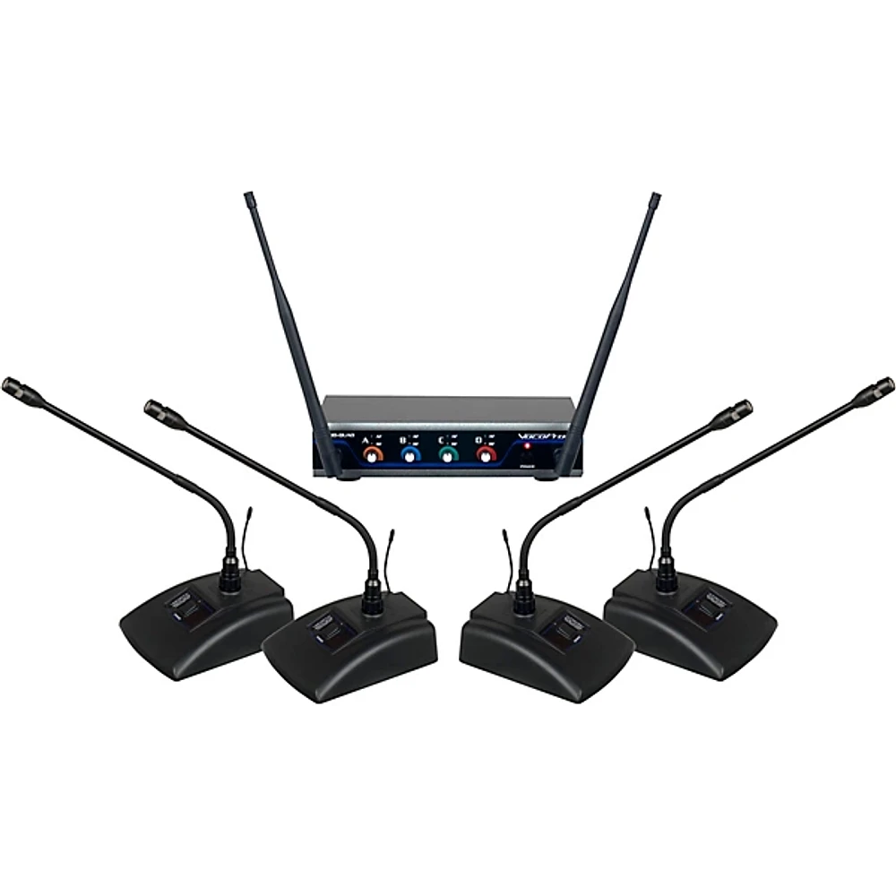 Open Box VocoPro USB-CONFERENCE-4 4-User Wireless Microphone/USB Interface Package, 902-927.2mHz Level 1