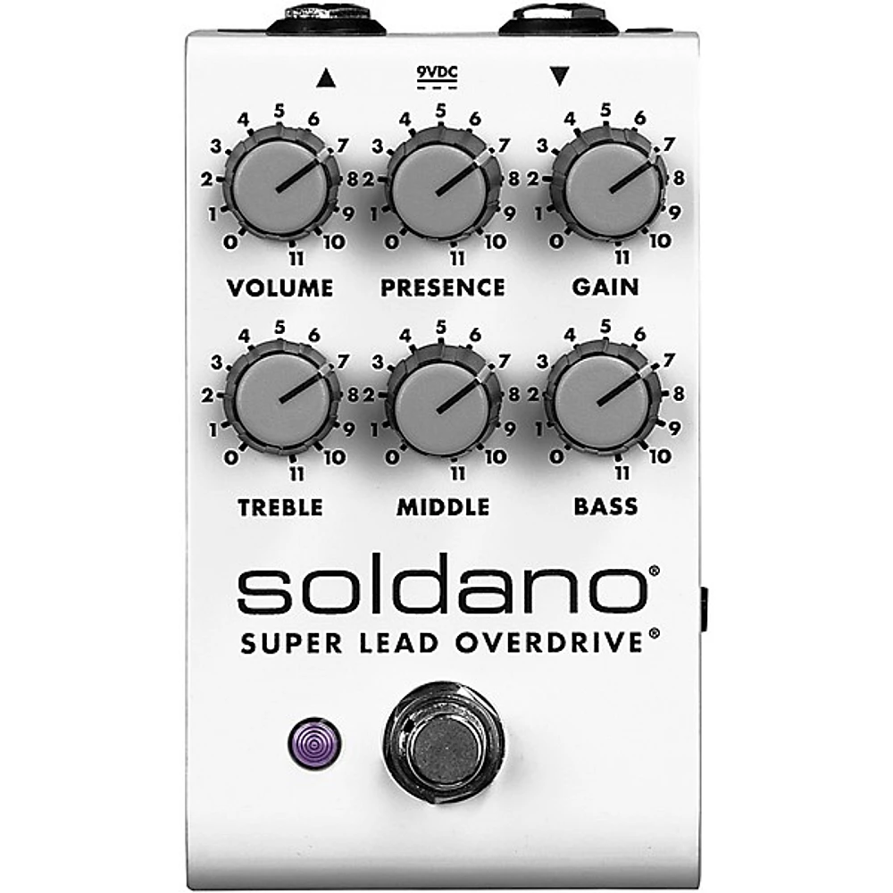 Open Box Soldano Super Lead Overdrive Effects Pedal Level 1 White