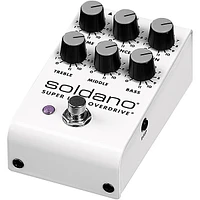 Open Box Soldano Super Lead Overdrive Effects Pedal Level 1 White