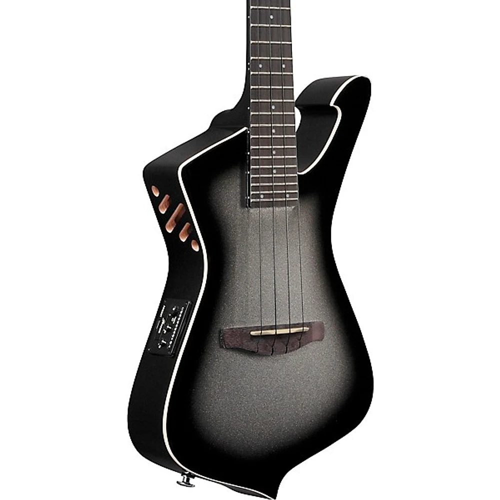 Ibanez UICT100 Iceman Tenor Spruce-Okoume Acoustic-Electric Ukulele Metallic Gray Sunburst