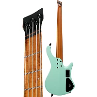 Ibanez Left-Handed EHB1005MSL 5-String Multi-Scale Ergonomic Headless Bass Sea Foam Green Matte