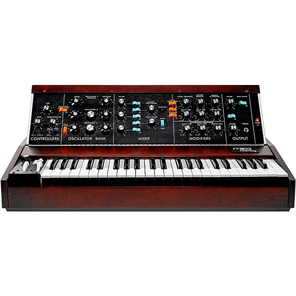 Open Box Moog Minimoog Model D Monophonic Analog Synthesizer 2022 Reissue Level 1 Dark Cherry