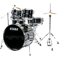 TAMA Stagestar 5-Piece Complete Drum Set With 22" Bass Drum Black Night Sparkle