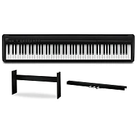 Kawai ES-120 88-Key Digital Piano With HML-2 Stand and F-351 Triple Pedal Black