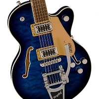 Gretsch Guitars G5655T-QM Electromatic Center Block Jr. Single-Cut Quilted Maple With Bigsby Electric Guitar Hudson Sky