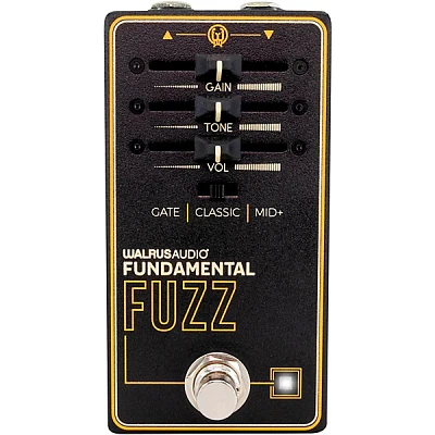 Walrus Audio Fundamental Series Fuzz Effects Pedal Black