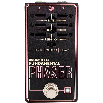 Walrus Audio Fundamental Series Phaser Effects Pedal Black