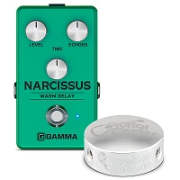 GAMMA Narcissus Warm Delay Effects Pedal With Barefoot Button Guitar Center Footswitch Cap