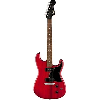 Squier Paranormal Strat-O-Sonic Laurel Fingerboard Electric Guitar Crimson Red Transparent