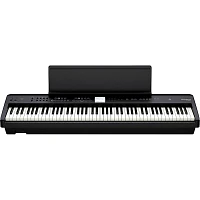 Roland FP-E50 Digital Piano With Double-Brace X-Stand and Sustain Pedal Black