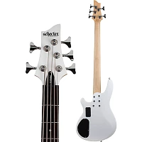 Schecter Guitar Research C-5 Deluxe Electric Bass Satin White