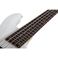 Schecter Guitar Research C-5 Deluxe Electric Bass Satin White