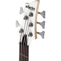 Schecter Guitar Research C-5 Deluxe Electric Bass Satin White