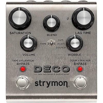 Strymon Deco Tape Saturation & Doubletracker Delay Effects Pedal Silver