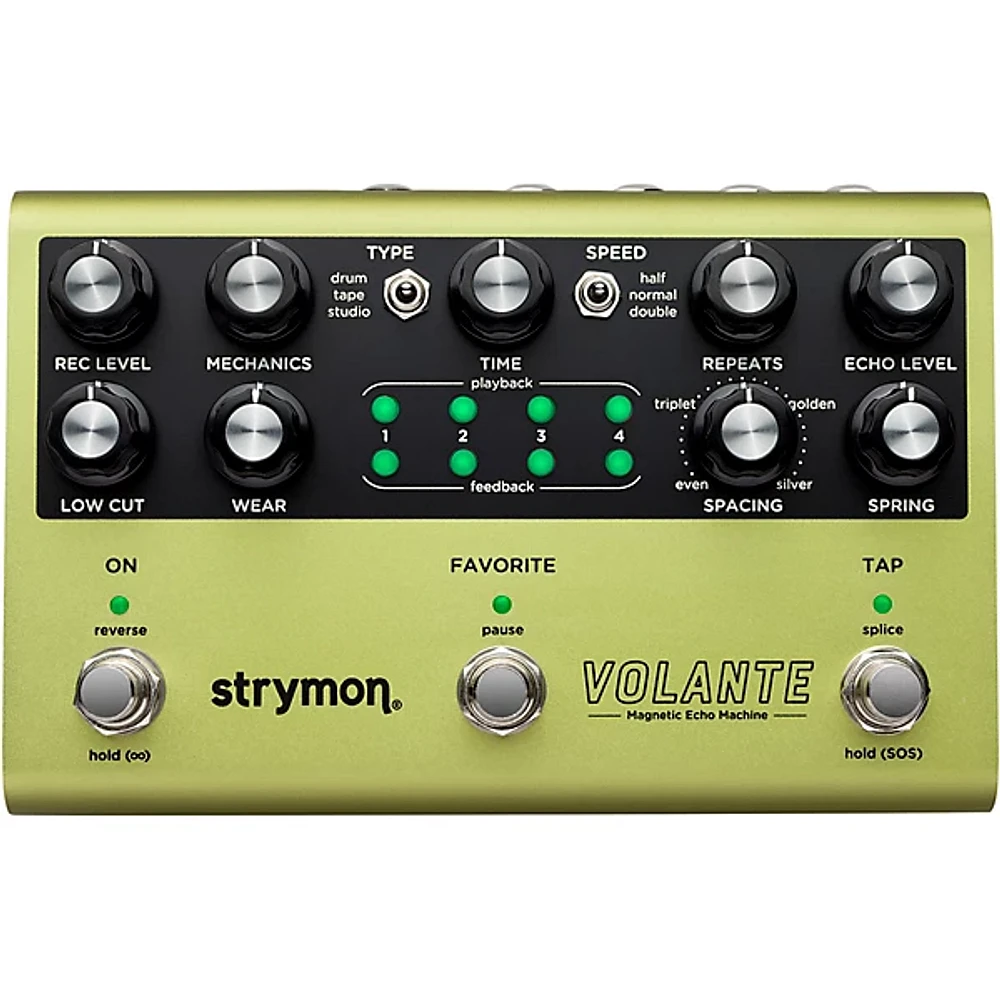 Strymon Volante Magnetic Echo Machine Delay Effects Pedal Green