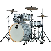 Mapex Venus Complete 5-Piece Drum Set With Hardware & Cymbals White Marblewood