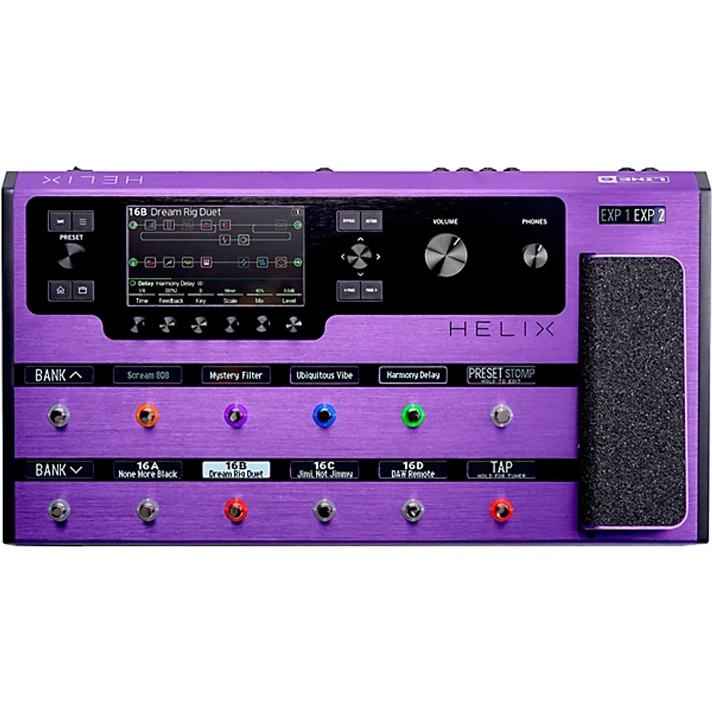 Line 6 Helix Limited-Edition Multi-Effects Guitar Pedal Purple