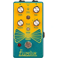 EarthQuaker Devices Aurelius Tri-Voice Chorus Effects Pedal Sparkly Teal and Golden Yellow