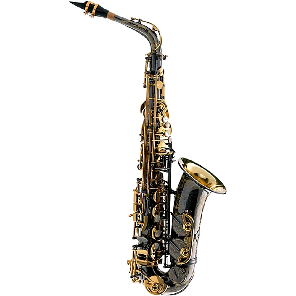 P. Mauriat PMXA-67RBX 20th Anniversary Special Edition Alto Saxophone Outfit Black Nickel Plated Gold Lacquer Keys