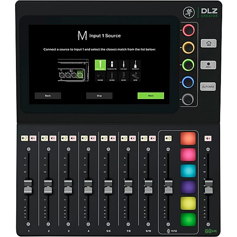 Open Box Mackie DLZ Creator Adaptive Digital Mixer for Podcasting and Streaming Level 1