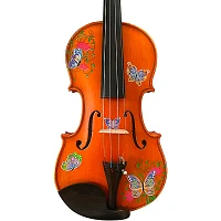 Rozanna's Violins Butterfly Dream Bejeweled Series Violin Outfit 4/4